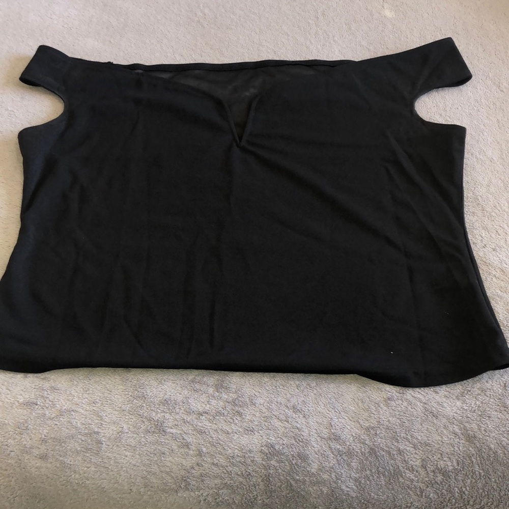 Black V Neck Top